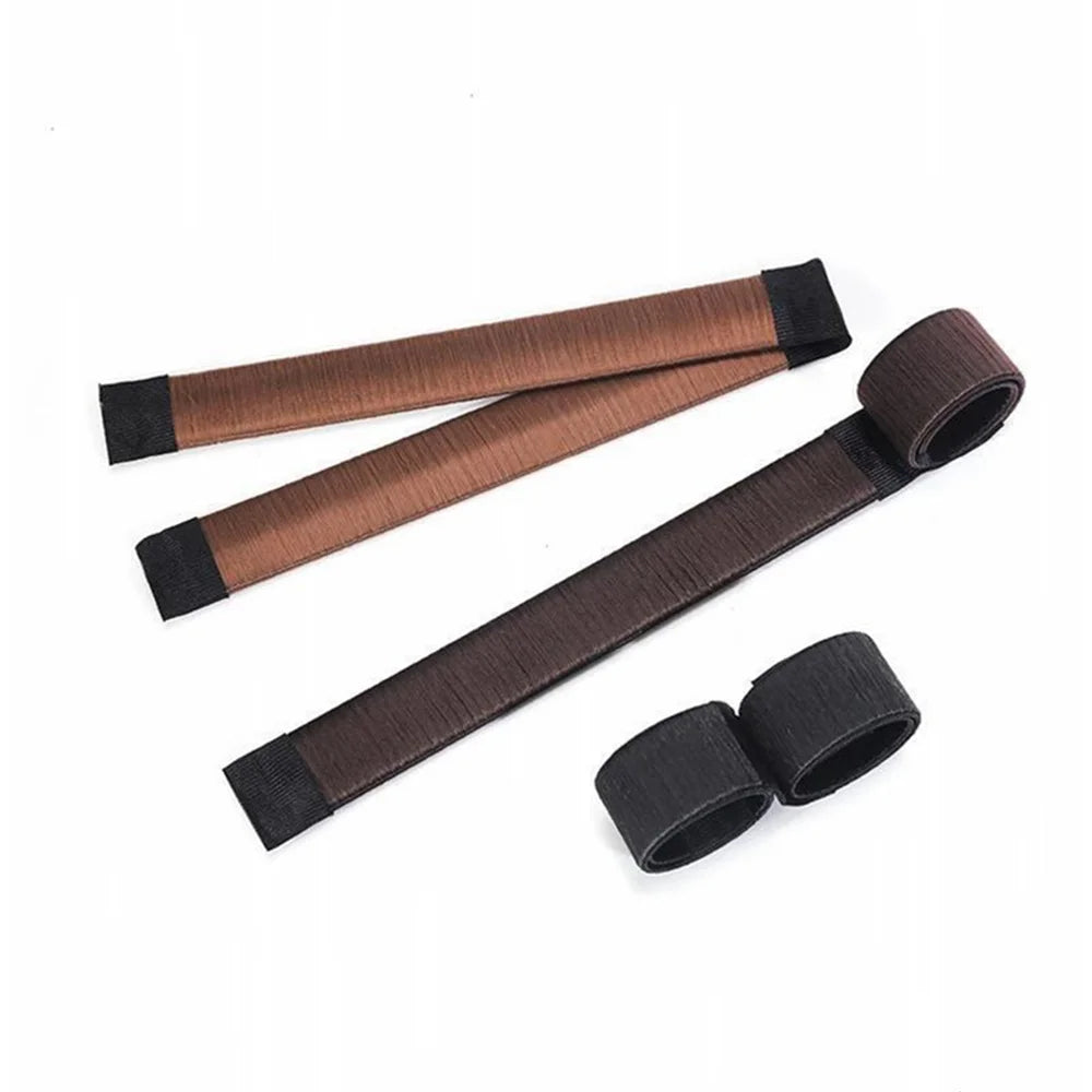 French Braid Hair Tools Styling Diy Magic Bun Maker Hair Braid Accessories Twist Sponge Donut Bun Maker Hairstyle Brown