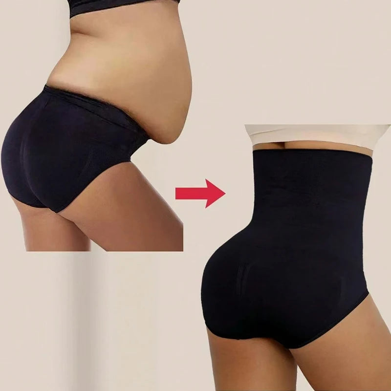 Women's Tummy Control High-Waist Shapewear with Butt Enhancer – Light Control Panties, Sizes S–XXL