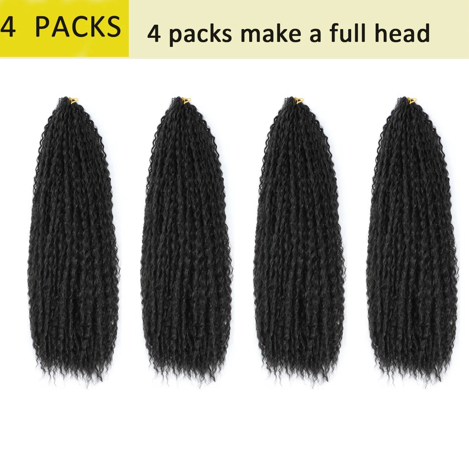 Brazilian Curly Braids Crochet Twist Hair 20inches 4Packs Afro Kinky Curly Braiding Hair Synthetic Water Wave Braid Hair