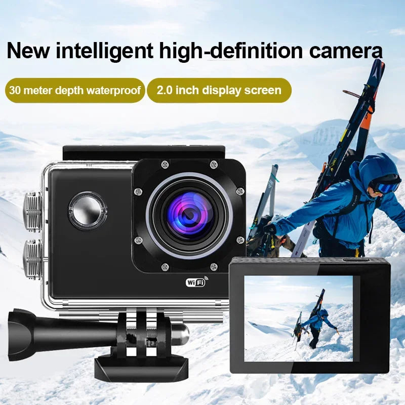 1080P Underwater Waterproof Sports Dv Multifunctional Outdoor Riding Locomotive Sports Camera Sports Camera Diving Camera