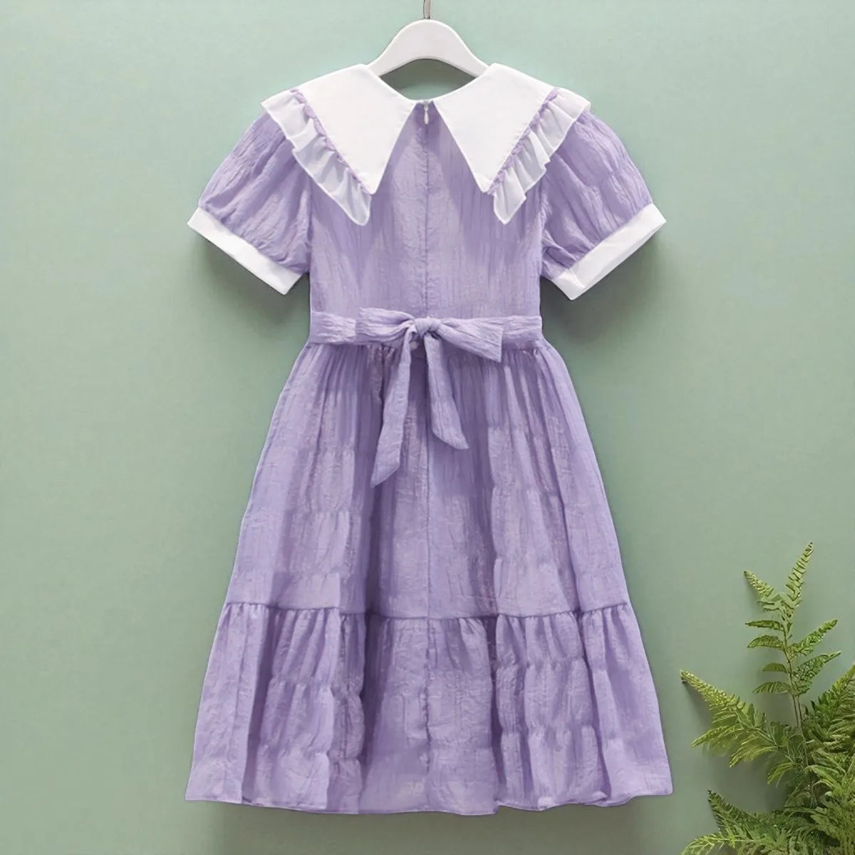 Toddlers Dresses For Girls Children's Dress Summer Cotton Kids School Costumes Short Sleeve Baby  4 5 6 8 9 10 12 Years