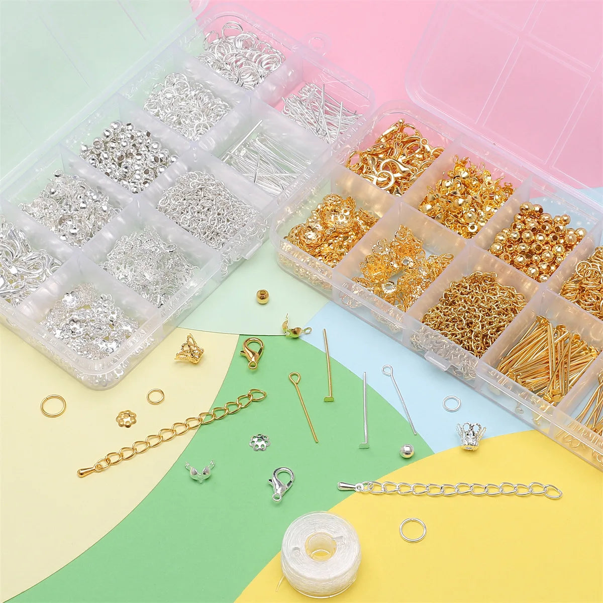 1Set/Bag Jewelry Making Starter Kit Earrings Necklace Findings DIY Beads Jewelry AccessoriesSuitable For Adults And Beginners