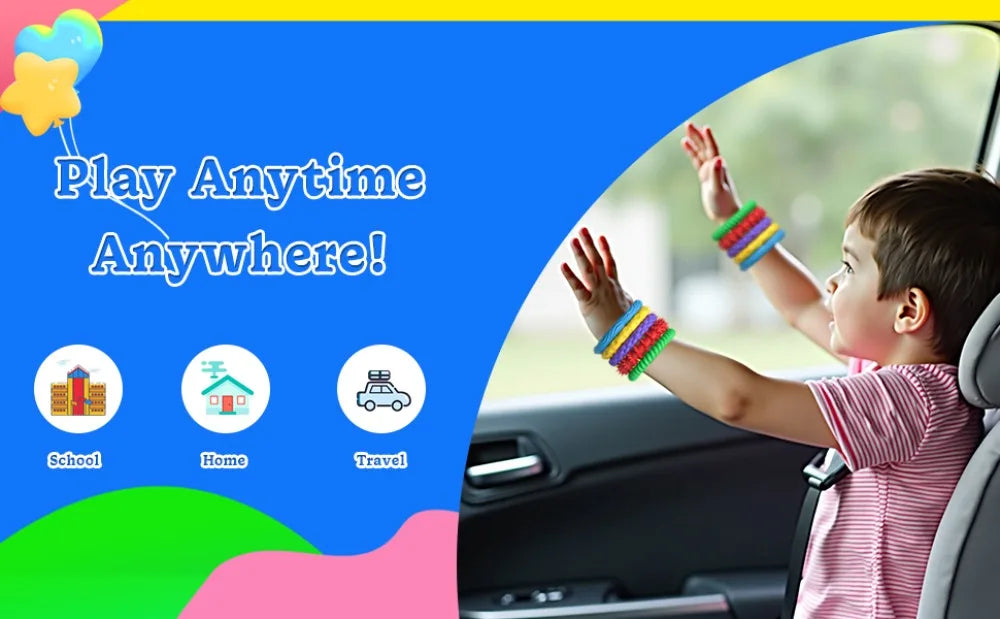 12/6/5PCS Fidegts Toys Silicone Sensory Rings Bracelet Stone Fun Fidgets for Kids Texture Stress Toys for Kids Autism Calming