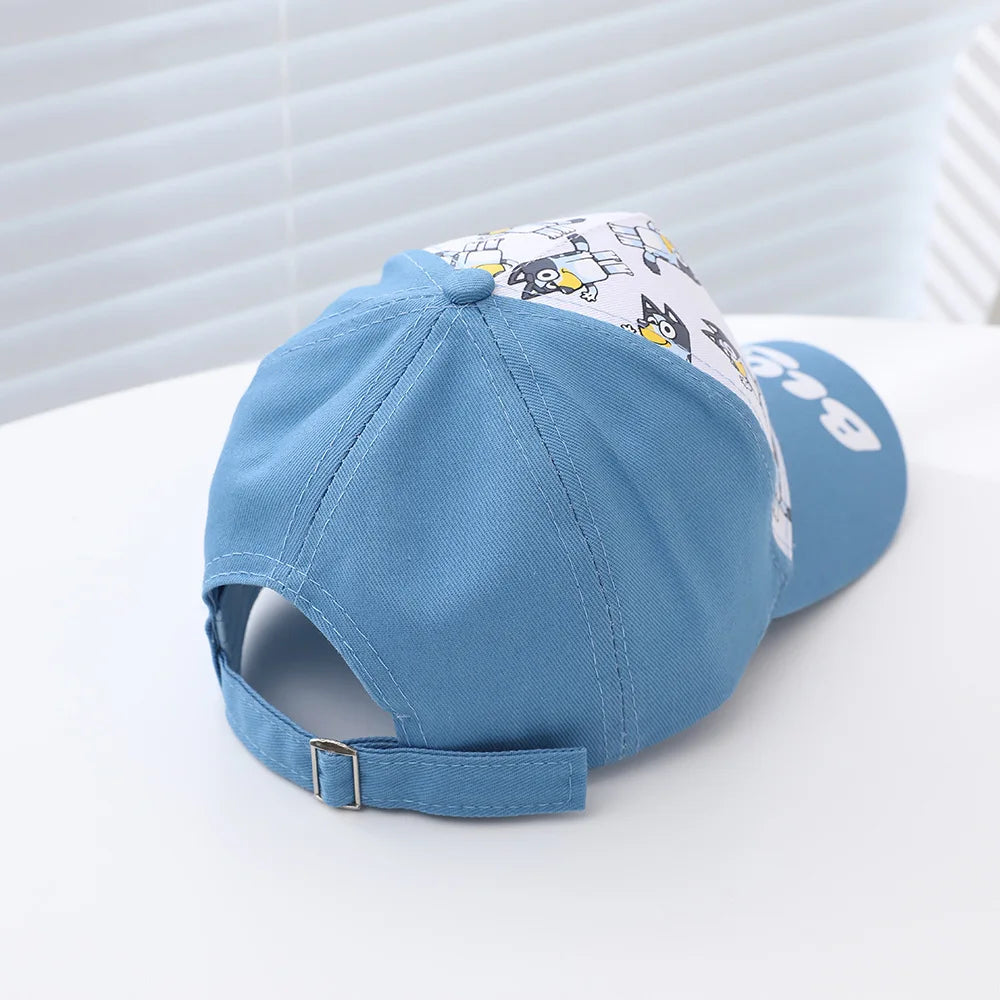 Bluey Kids Cap with Adjustable Velcro 100% Polyester Material Perfect for Spring/Summer Ideal Boy Hat for Sun Protection