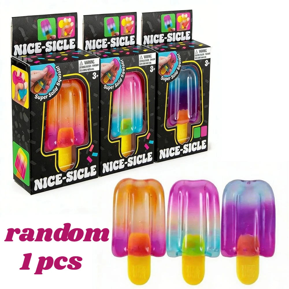 New NeeDoh Nice-Sicle Popsicle Sensory Squeeze Toy Super Stress ice lolly Relief for Kids Adults Summer Easfestival gifts 2026..