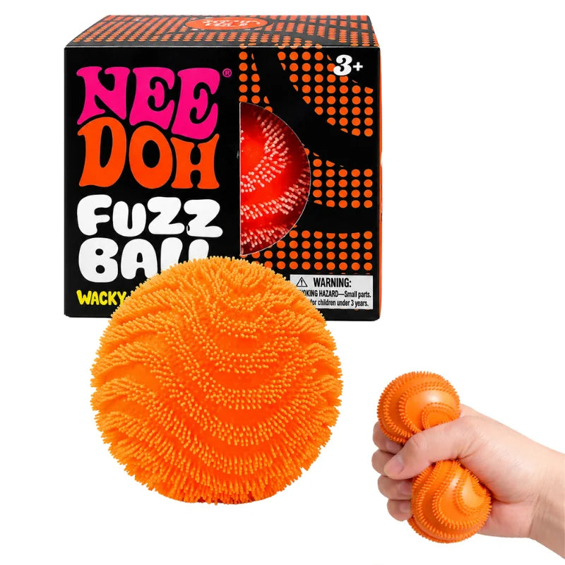 NeeDoh Fuzz Ball Blind Box Stress Relief Toy | Soft Squishy Desktop Ornament Squeeze Ball
