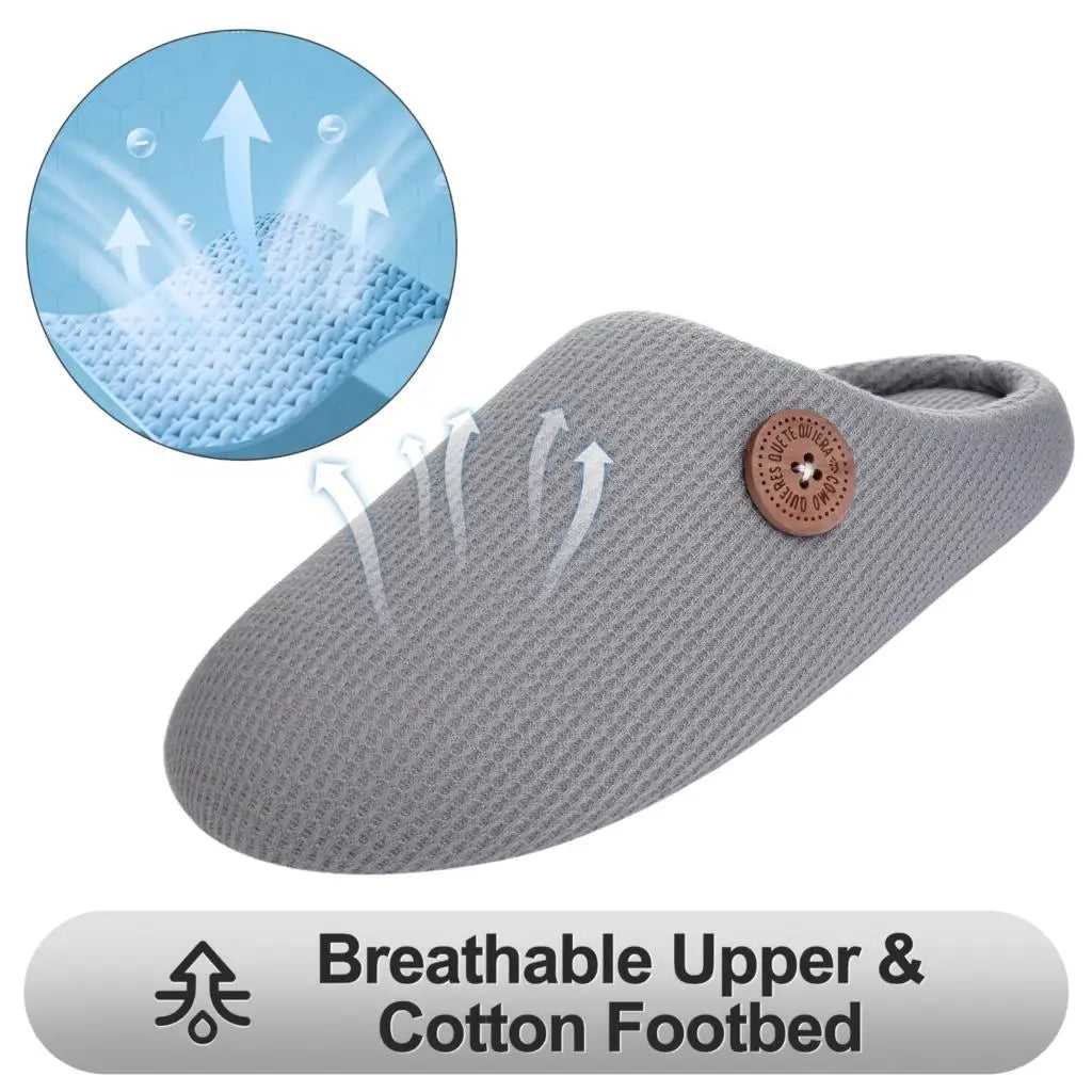 Classic Men Slippers Indoor Men Slippers Fashion Men House Slippers Outdoor Antiskid Soft Men Flat Slippers Winter Bedroom Shoes
