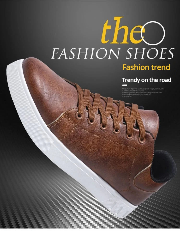 Men's Soft Sole Breathable Casual Lace-Up Shoes