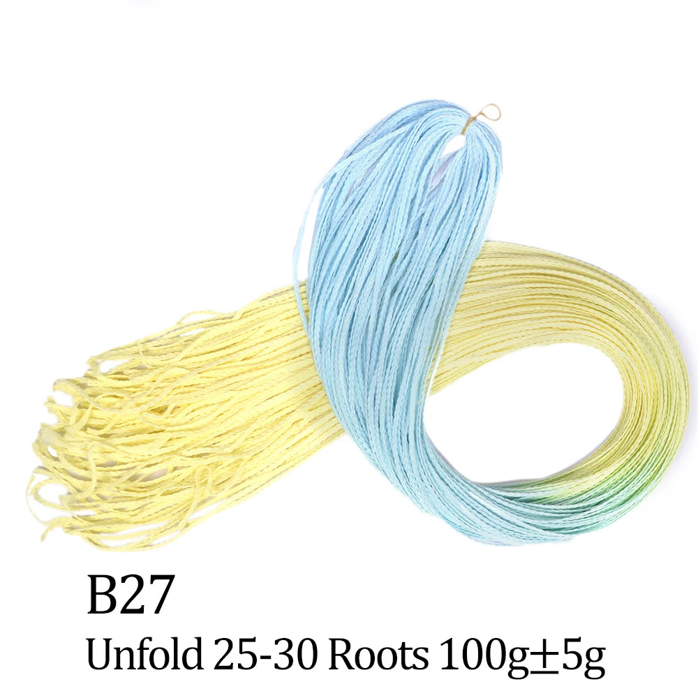 Ombre Zizi Braids Thin Box Braids Crochet Hair Extensions Synthetic Hair Rainbow Thin Zizi Braids Hair Bundles BudaBuda