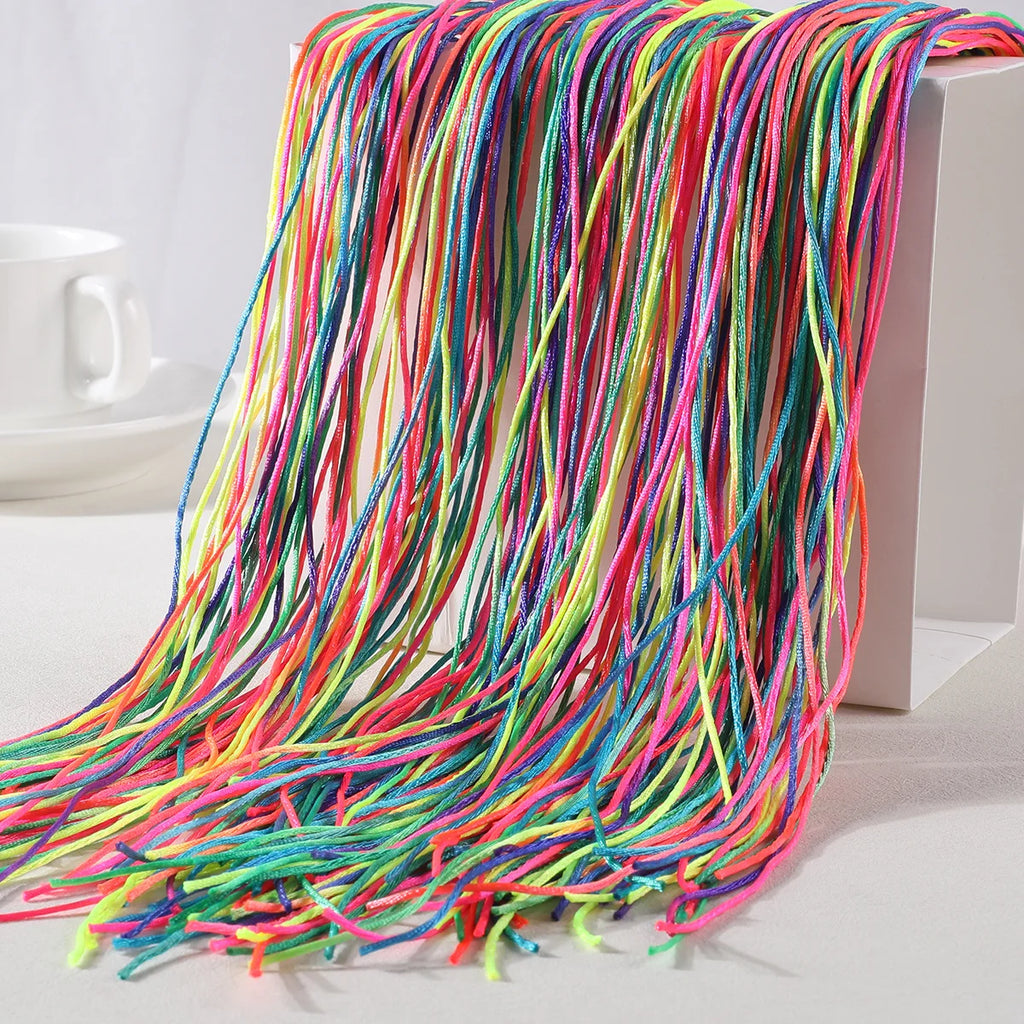 20Pcs Colorful Hair Braids Rope Strands 90cm for Girls African Braids DIY Ponytail Styling Hair Accessories for Girls