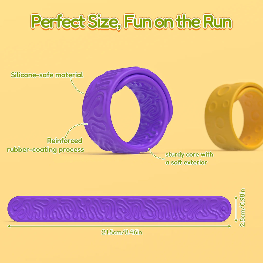Textured Fidget Slap Bracelets