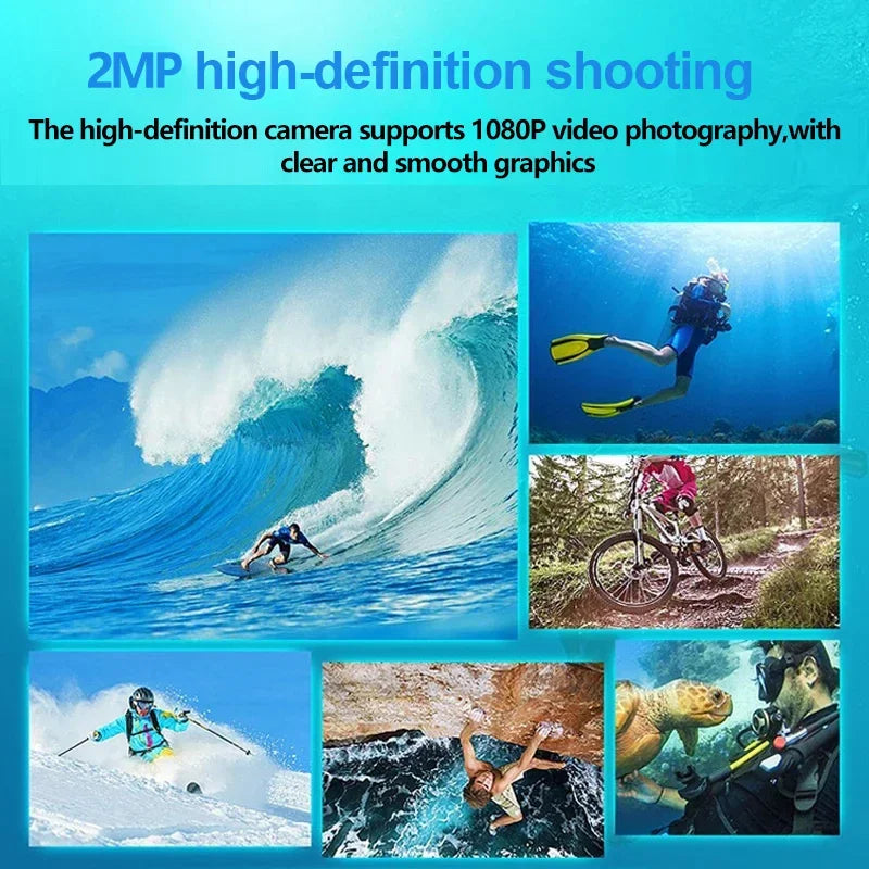 1080P Underwater Waterproof Sports Dv Multifunctional Outdoor Riding Locomotive Sports Camera Sports Camera Diving Camera