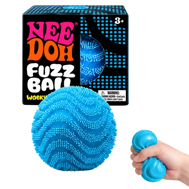 NeeDoh Fuzz Ball Blind Box Stress Relief Toy | Soft Squishy Desktop Ornament Squeeze Ball