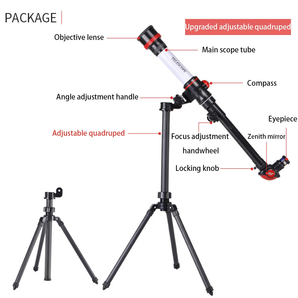 Professional HD Astronomical Telescope | Portable Monocular | Moon & Planet Observation | 3 Colors