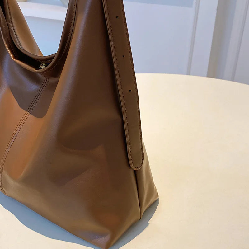 Women's Structured PU Tote Bag