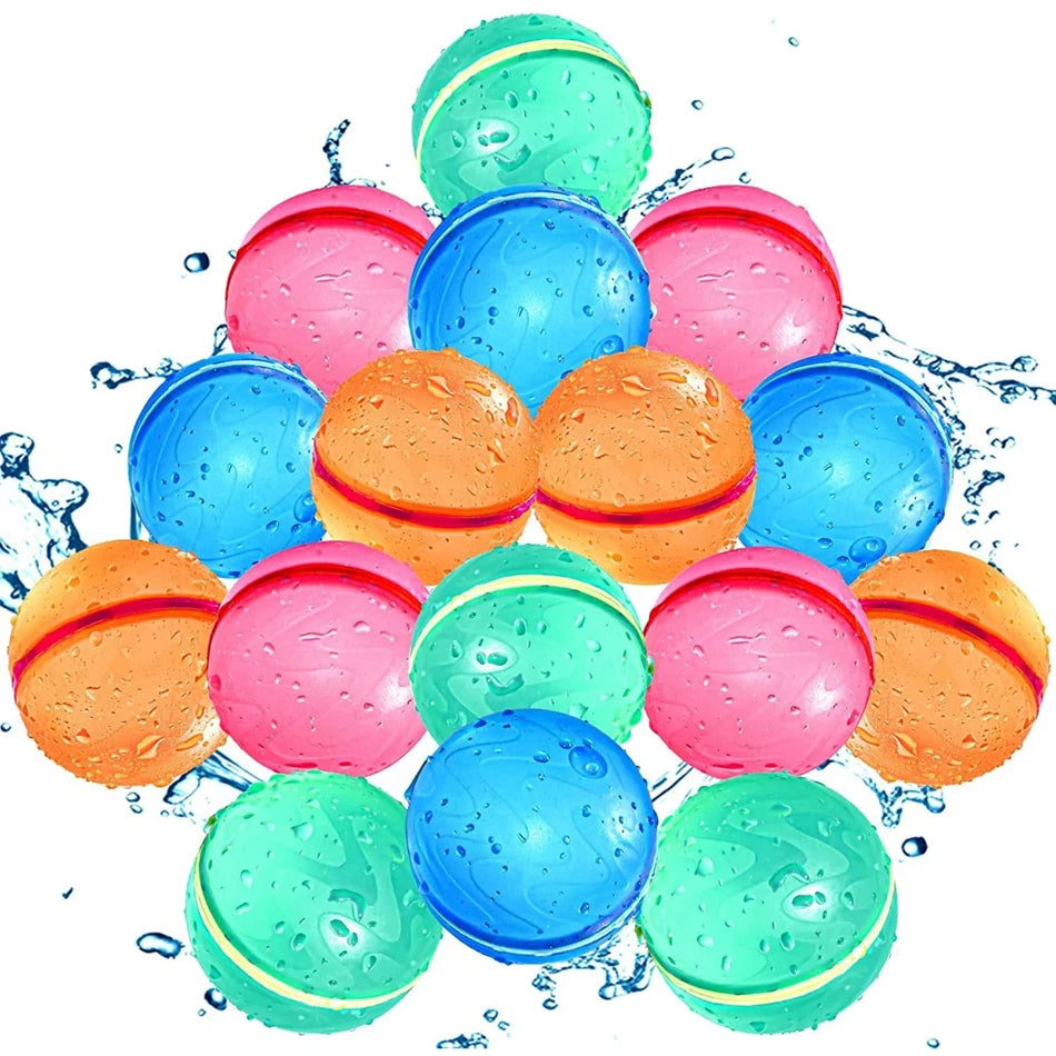 Reusable Self-Sealing Water Balloons | Quick Fill Splash Balls | Kids Outdoor Fun | 4–50 Pack