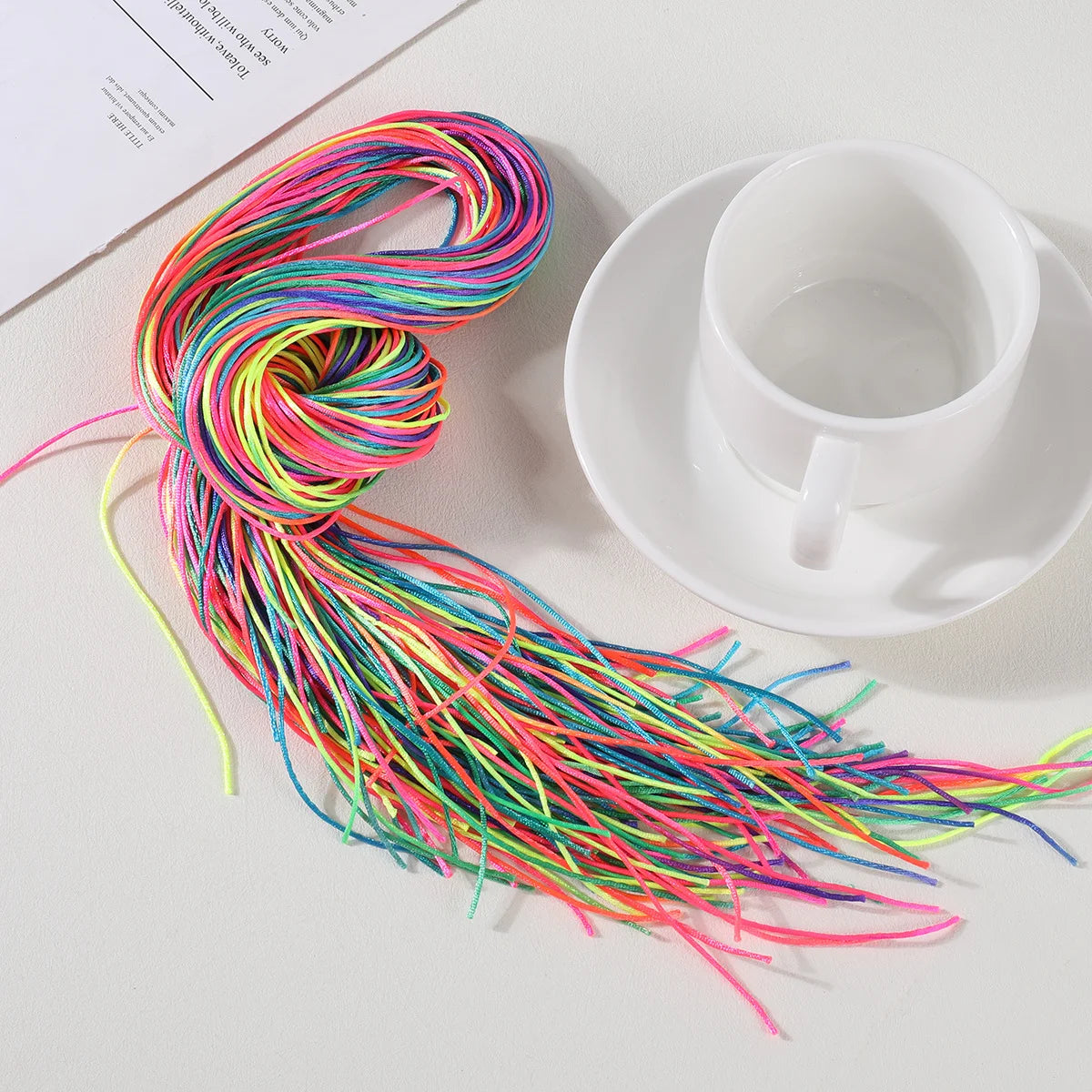 20Pcs Colorful Hair Braids Rope Strands 90cm for Girls African Braids DIY Ponytail Styling Hair Accessories for Girls