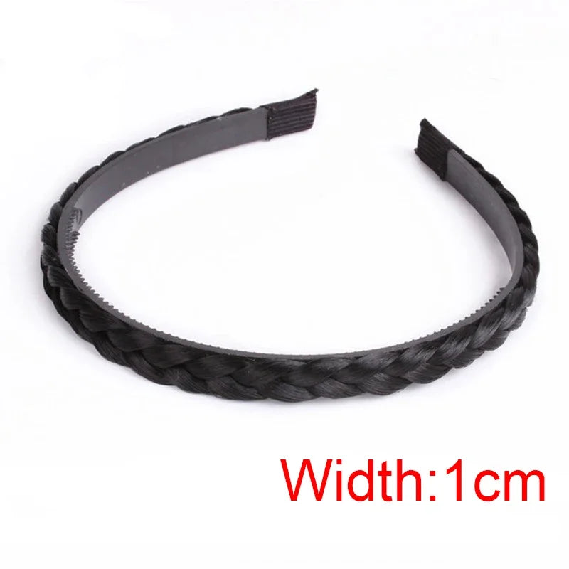 Braid Hair Band Women Fishbone Braid Women Wig Twist Braid Headband Hairpin Bohemia Non-slip Headdress Bridal Hair Accessories