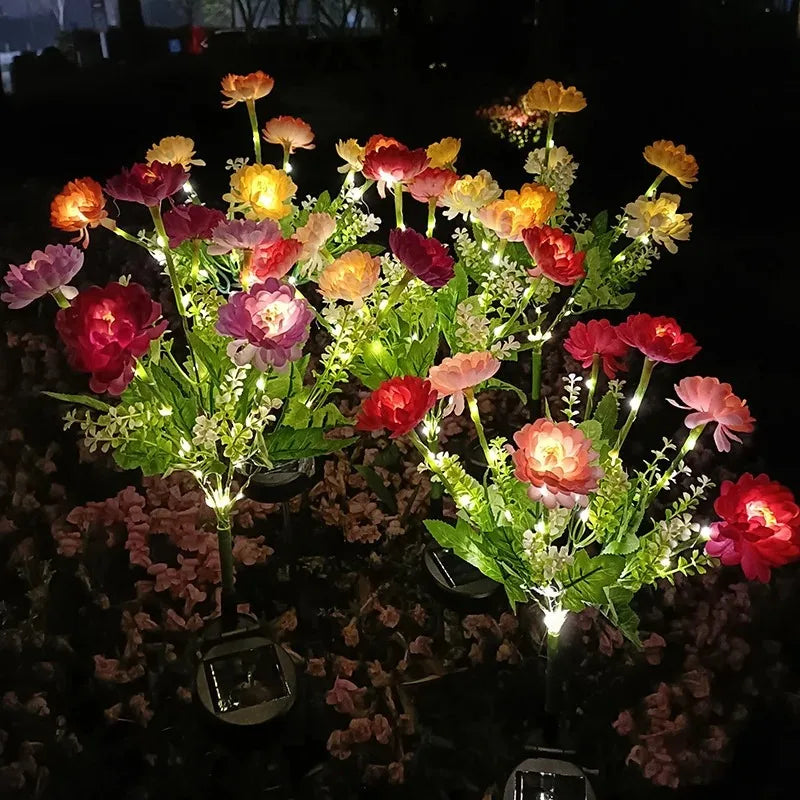 Solar Snow Lotus Flower Ground Light | Outdoor Garden & Patio Lamp