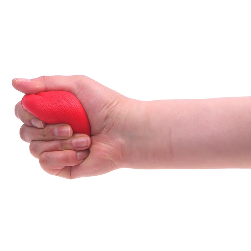 Stress Pressure Relief Relax Novelty Fun Gifts Vent Gag Toy Funny Squeeze Heart Shaped Ball Soft Foam Anti Stress Ball Toys 1Pcs