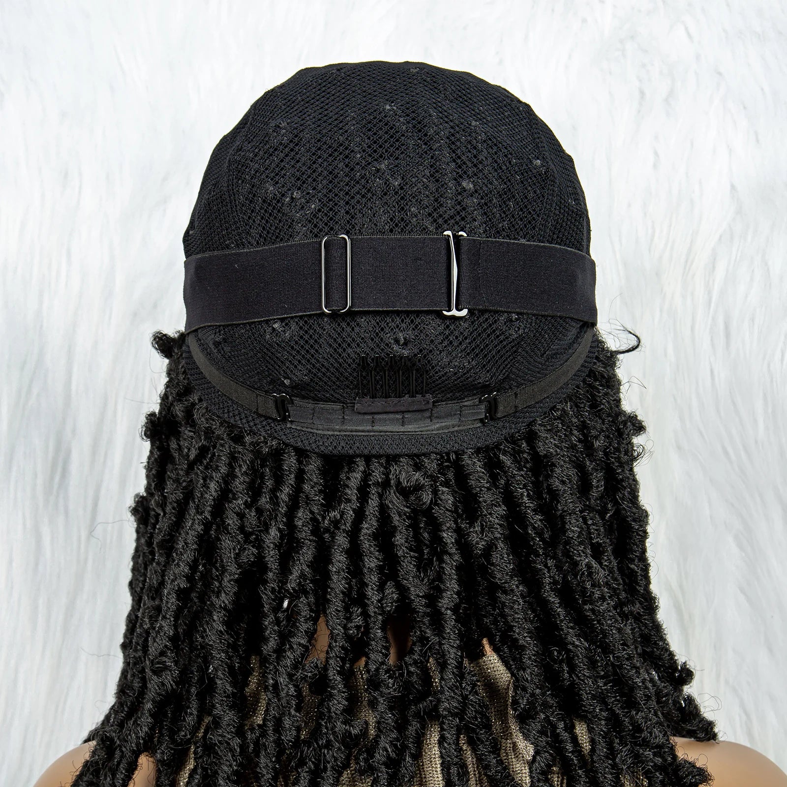 Synthetic Lace Front Wig Braided Wigs Dreadlock Wig 16 inches Short Knotless Butterfly Locs Wigs for Black Women Synthetic Wig