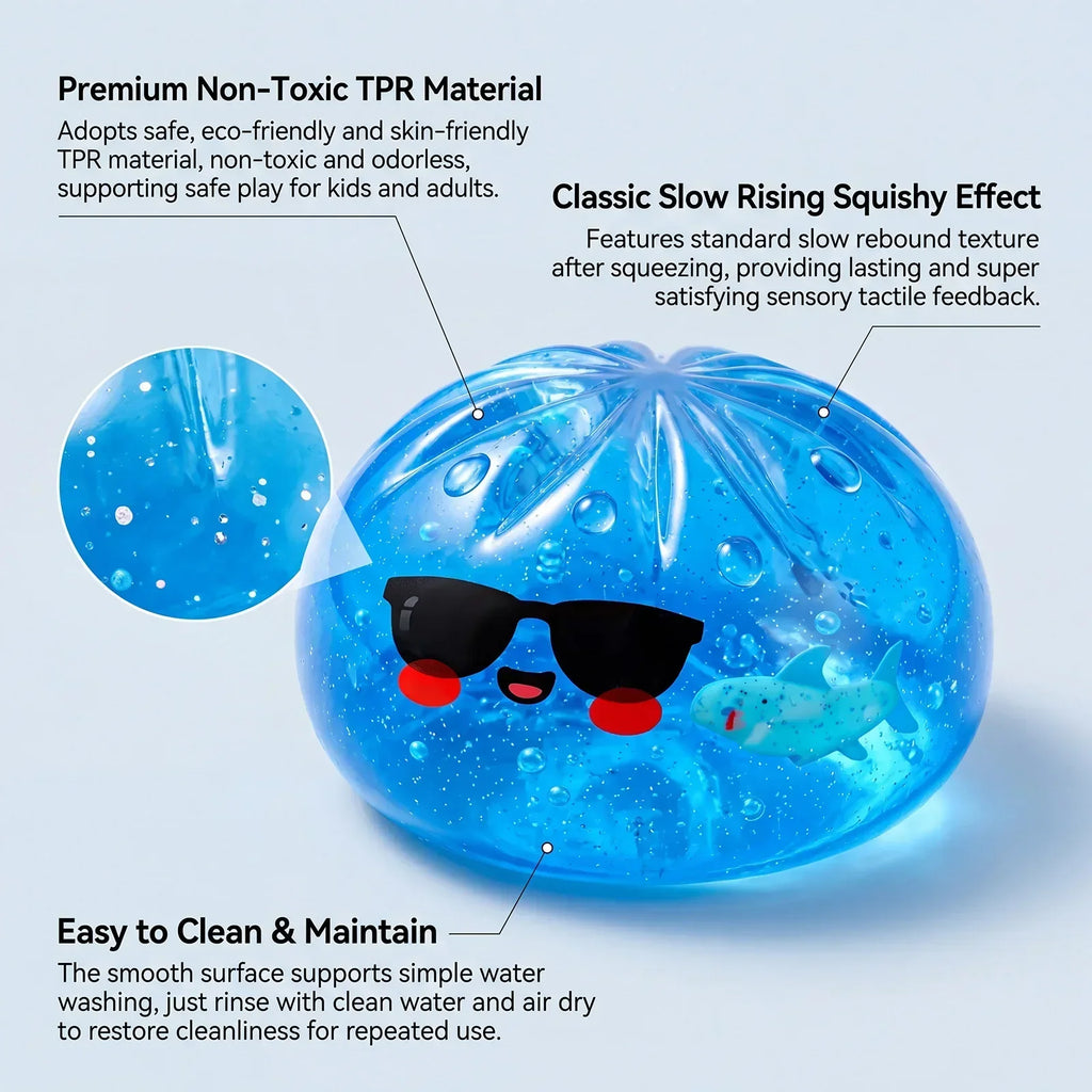 Glitter Dumpling Squishy Toy