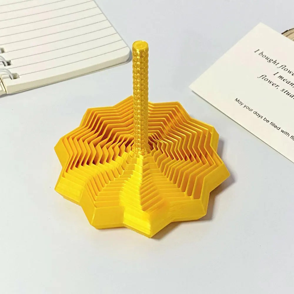 3D Visual Illusion Fidget Star | Sensory Stress Relief Spiral Ornament