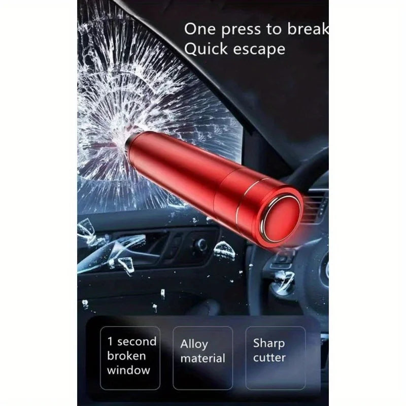 Car Safety Hammer Emergency Escape Tool - Rapid Window Breaker Seatbelt Cutter One Second Car Glass Breaker