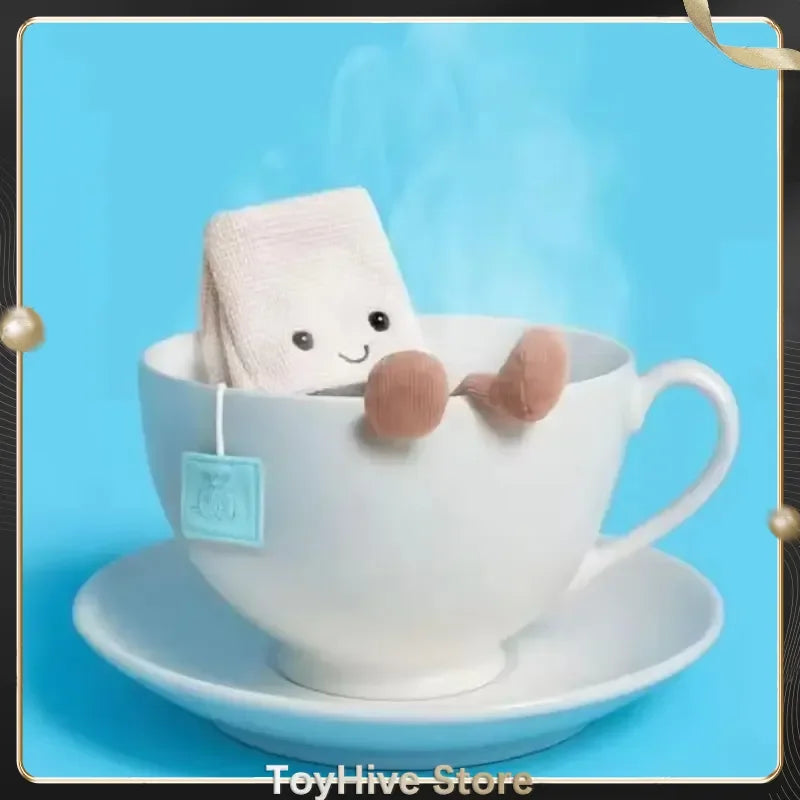 Jellycat-Style Tea Bag Plush Doll | Cartoon Interactive Soft Toy — Birthday, Christmas & Halloween Gift