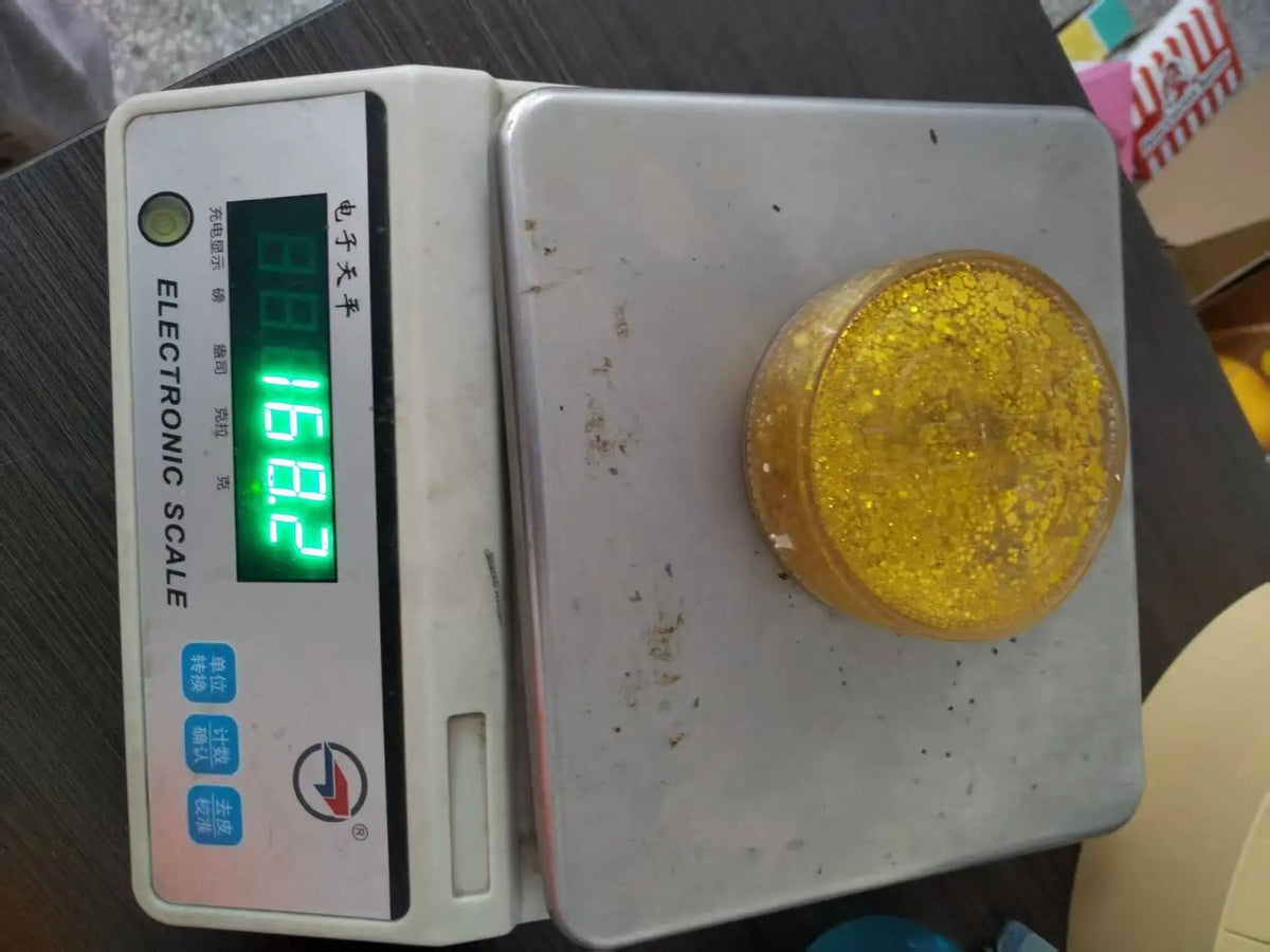Gold Glitter Coin Squishy Toy