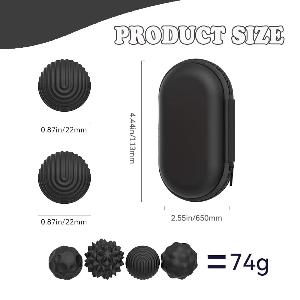Magnetic Balls Fidget Sensory Toys Stress Relief for Adults Kids Fidget Textured Magnetic Balls with Silicone Shell Desk Toys