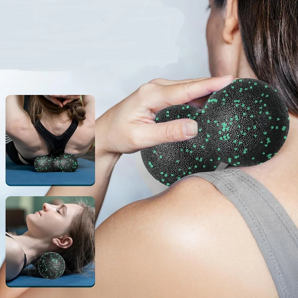 Peanut Massage Ball – Deep Tissue Fascia Roller for Muscle Relief