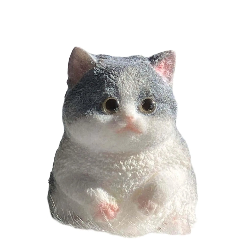 Simulated Fat Cat Stress Relief Pinch Toy Handmade Mini Cute Animal Desktop Ornaments Slow Rebound Squeeze Relaxation Toy