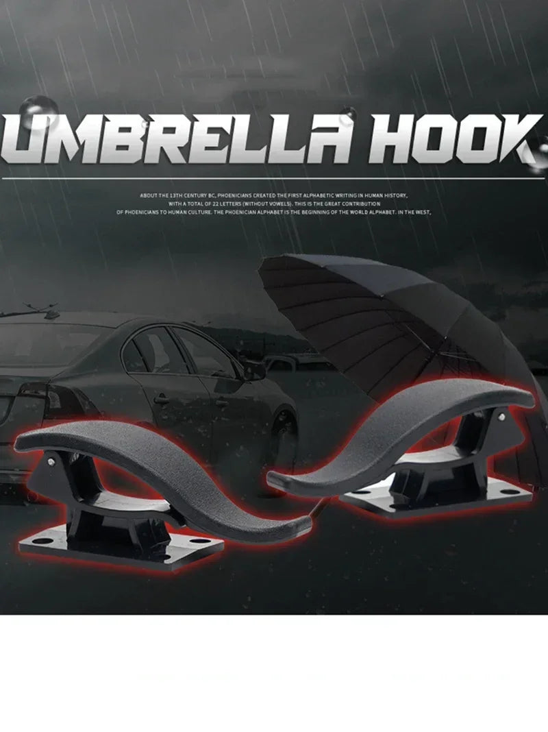2-Pack Car Seat Back Hook & Umbrella Storage Organizer