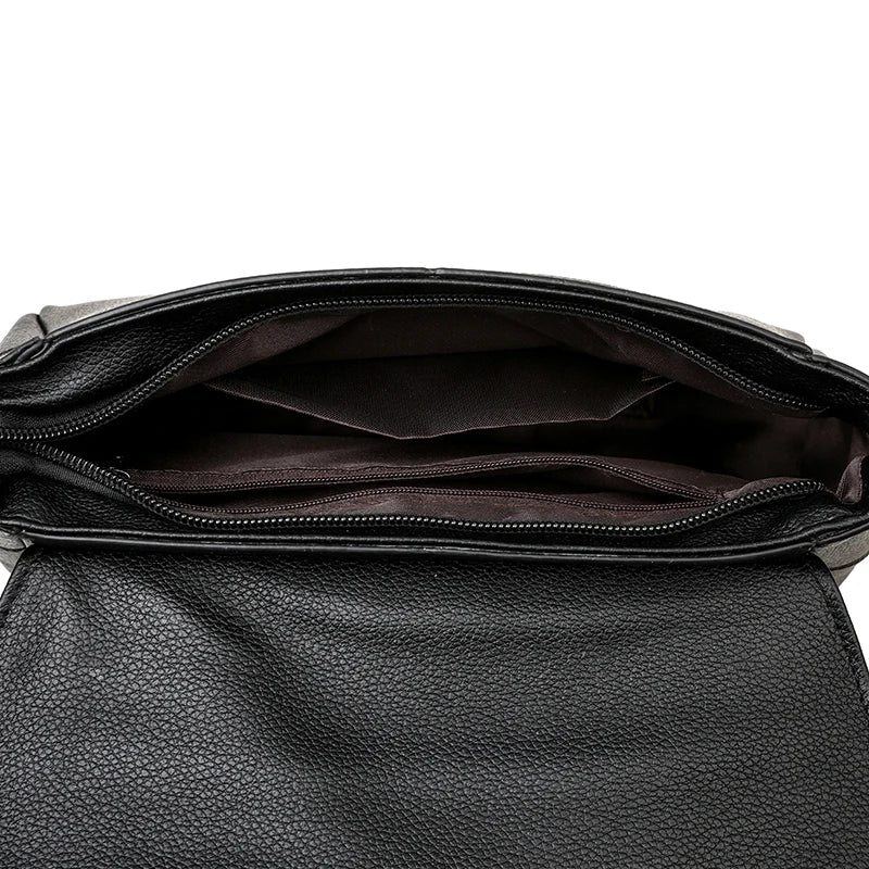 Women's PU Leather Casual Tote Crossbody Bag