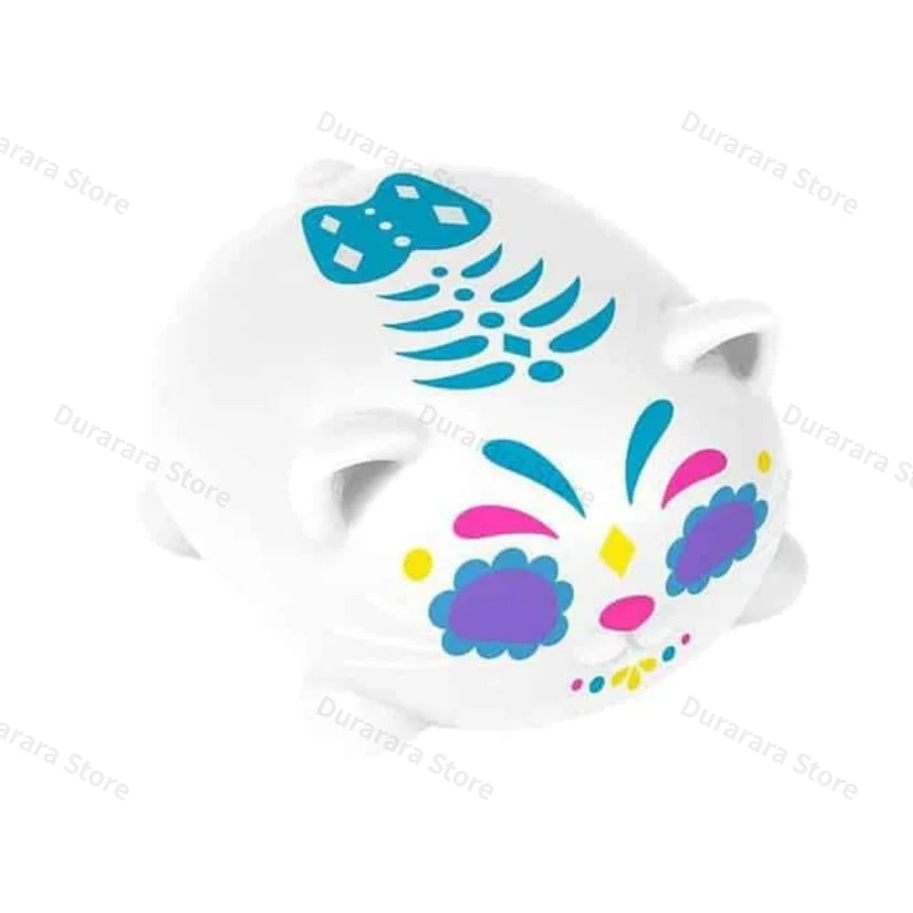 Schylling NEEDOH Sugar Skull Cat Squeeze Toy – Colorful Sensory Stress Ball, Desk Toy, Ages 14+