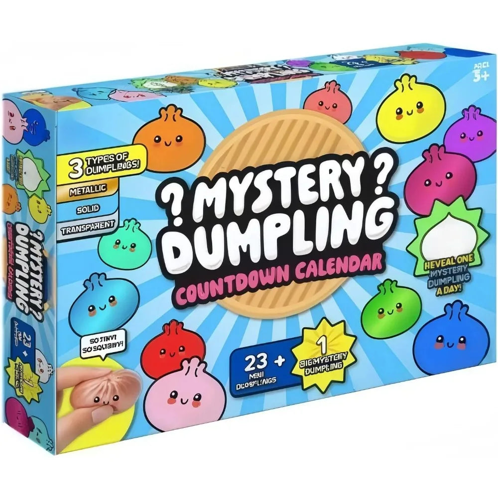 Soft Bun Squishy Advent Calendar | Mystery Dumpling Countdown Slow Rising Stress Relief Sensory Toy