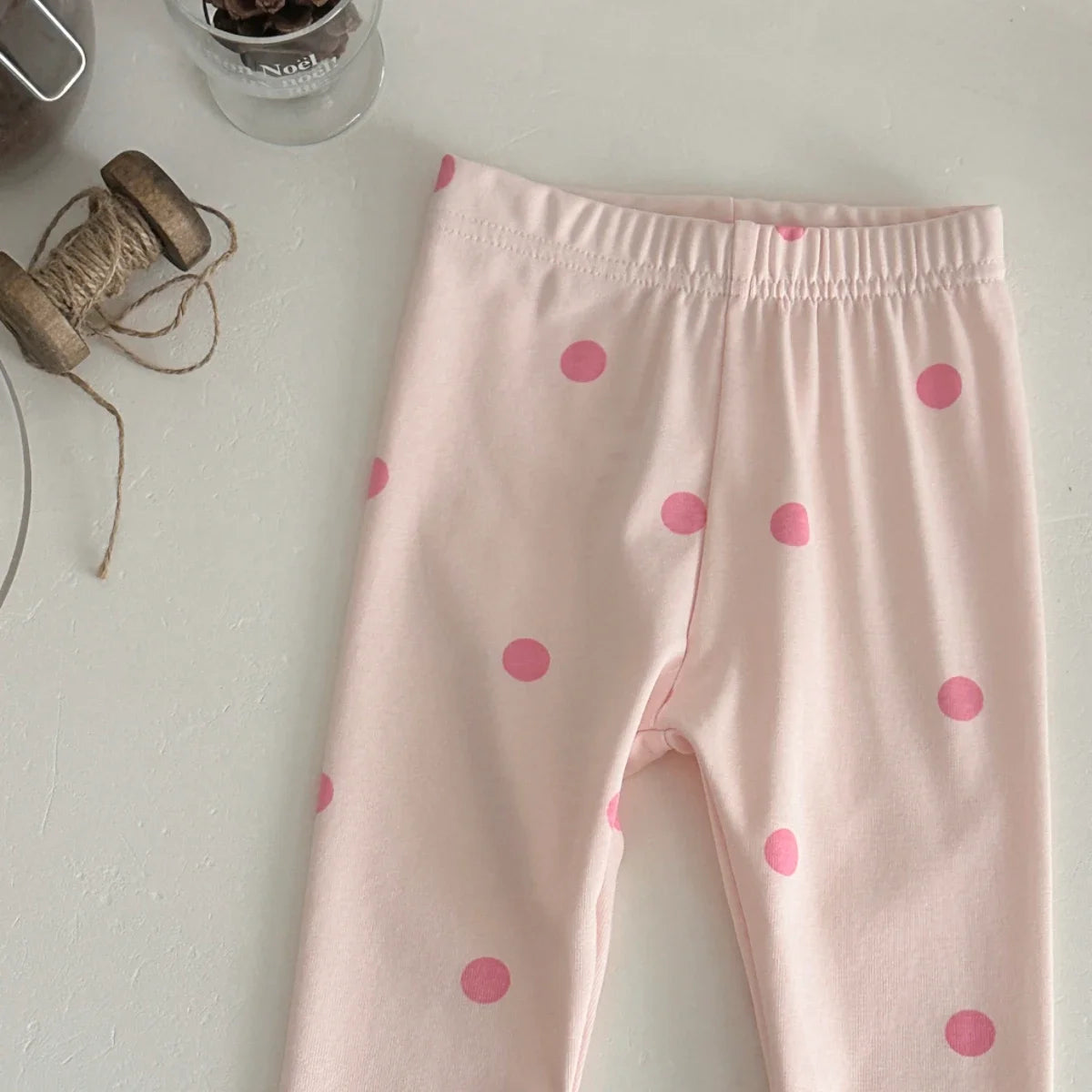 Baby Girl 3D Large Bow Polka Dot Top & Pants 2-Piece Set