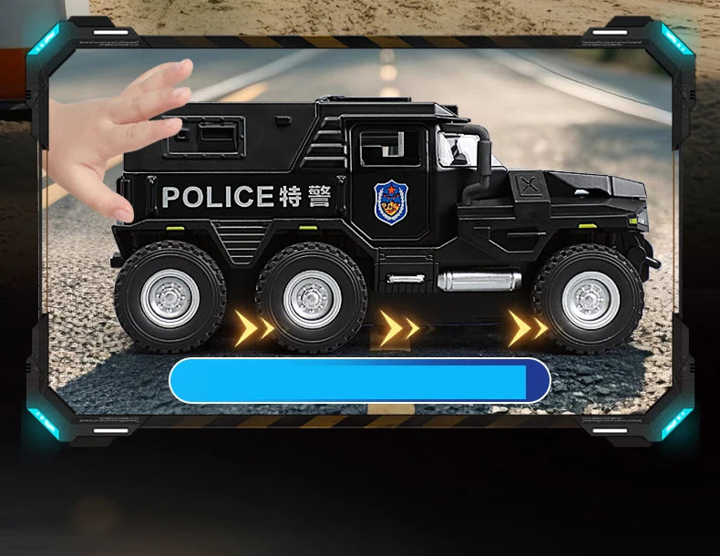 1:32 Alloy Car Model Diecasts & Toy WAT City Police Truck Model Diecast Vehicles Toy Cars Kid Toys For Children Gifts Boy Toy