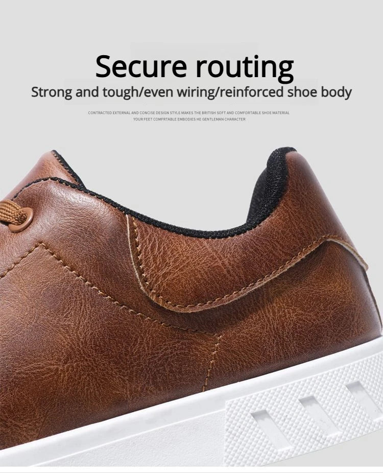 Men's Soft Sole Breathable Casual Lace-Up Shoes