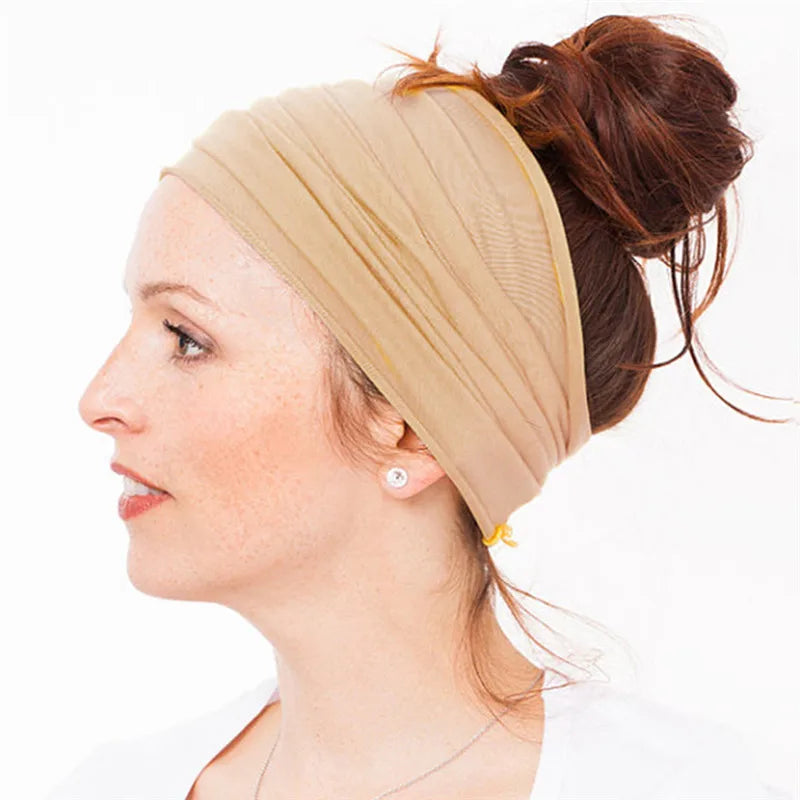 New Elastic Cycling Headband Women Fitness Headband Sweatband Fitness Headwrap Non-slip Bike Headwear Running Fitness Hairband