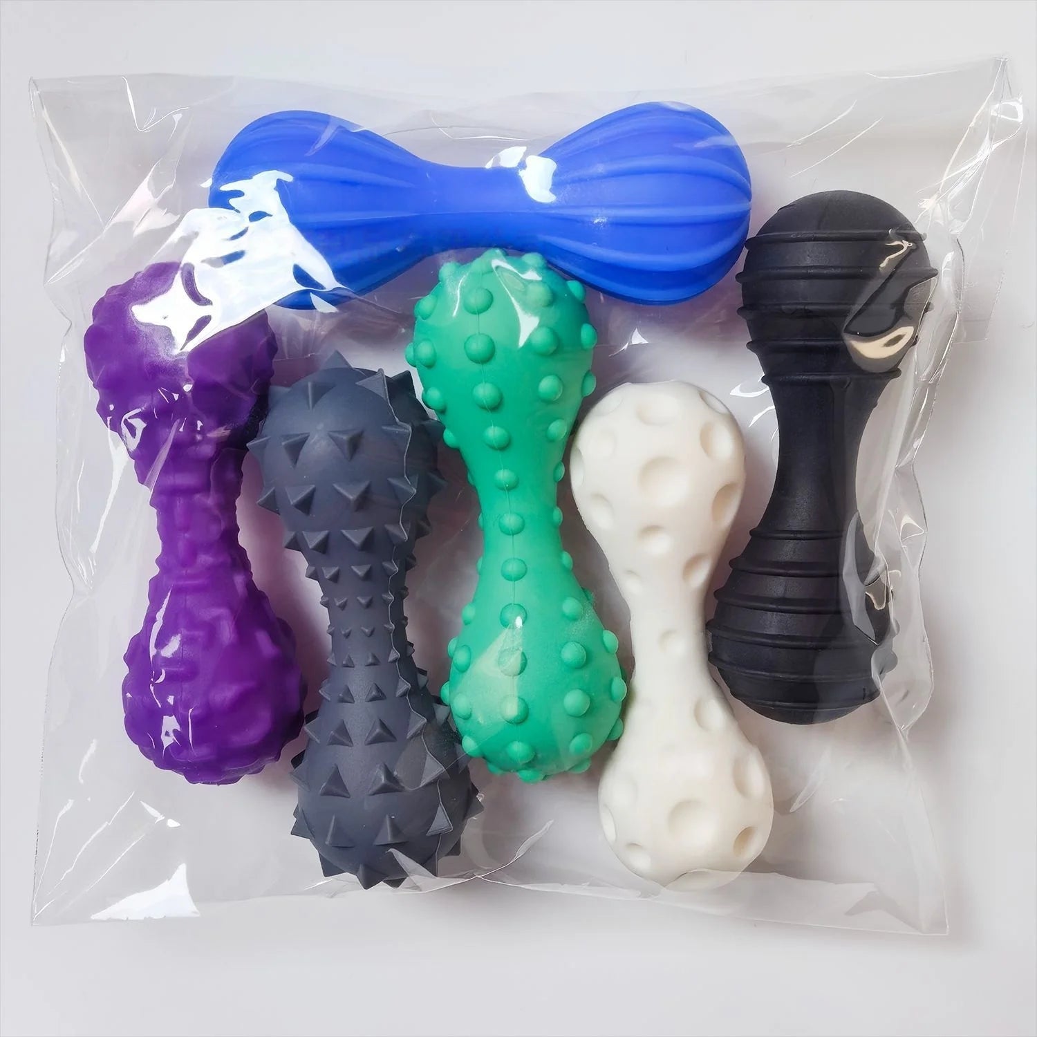Sensory Fidget Stones 6-Pack | Textured Silicone Calming Toys for Anxiety & Autism