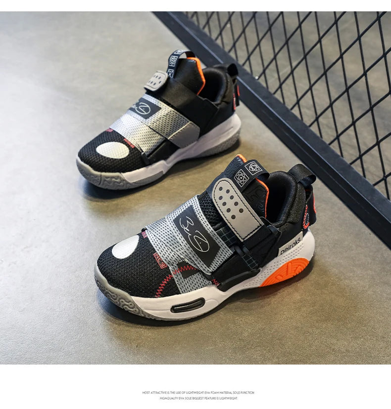Kids' Unisex Lightweight Basketball Sneakers