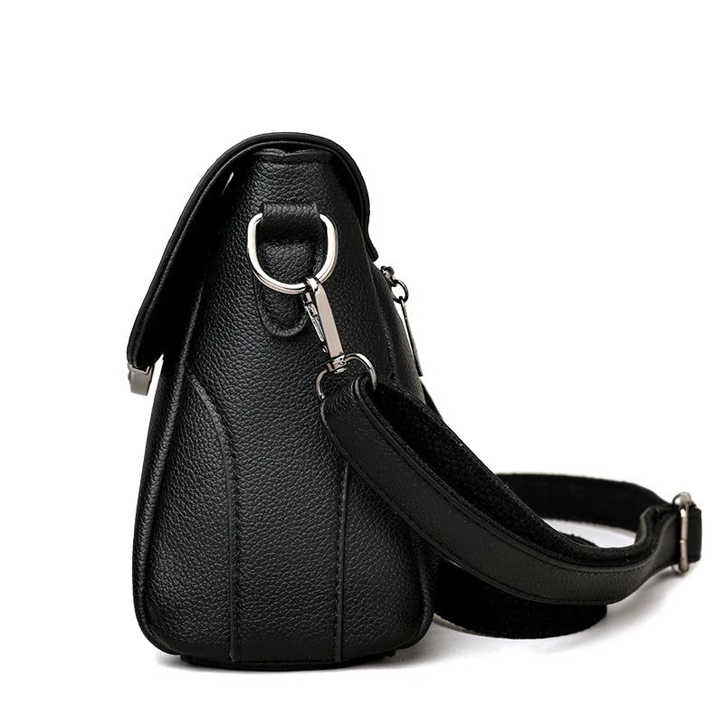 Women's PU Leather Casual Tote Crossbody Bag