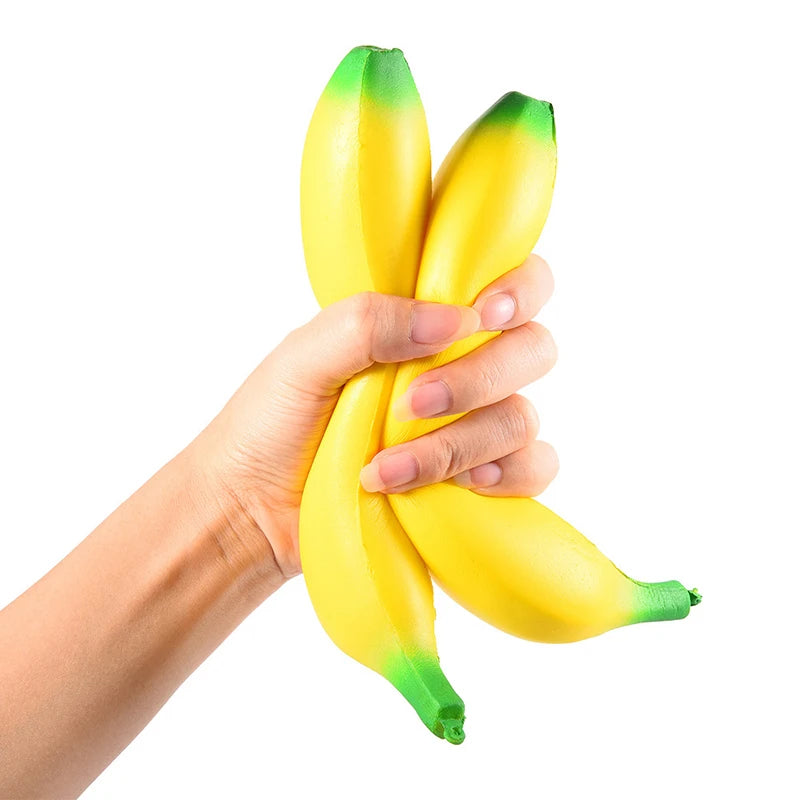 Anti-stress Squishy Slow Rising Jumbo Squishy Banana Toys Kneading Fruit Squeeze Toys Fun Stress Relief Toys