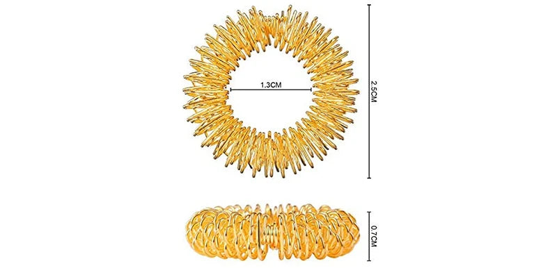 10pcs Finger Rings Set for Teens  Adults Stress Reducer Massager Stress Relief Fidget Toys Acupressure Rings Spiky Sensory