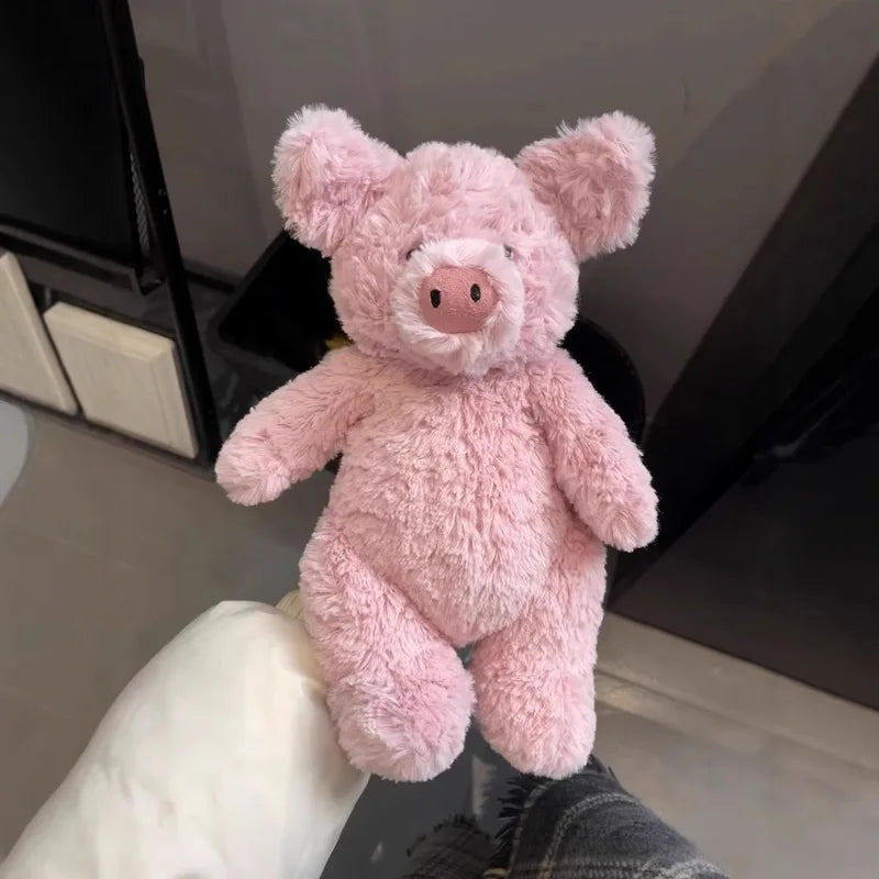 JC Pink Pig Plush Toy | Kawaii Soft Animal Soothing Doll — Home Decor & Gift