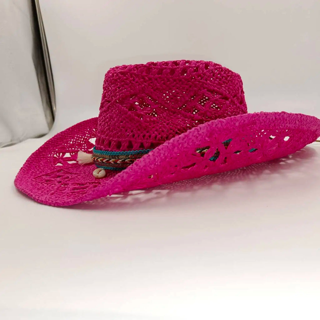 Cowgirl Hats for Women Straw Cowboy Hat Western Beach Sun Hat with Shapeable Brim for Coastal Cowgirl men hats