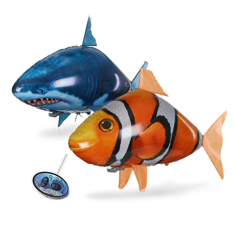 RC Flying Air Balloon Toys for Kids - Shark & Clownfish