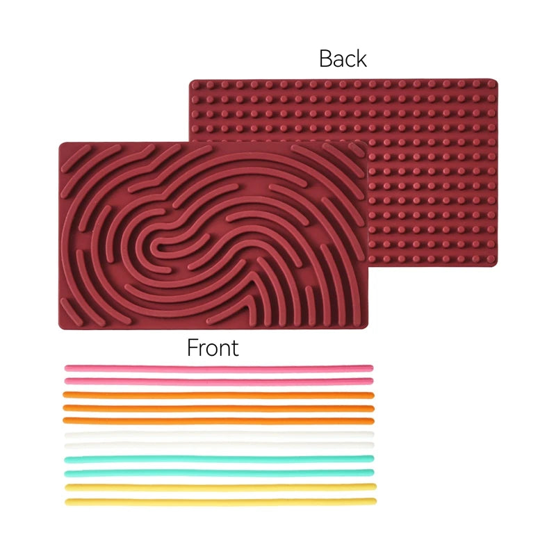 Montessori Sensory Activity Board | BPA Free Silicone Anxiety Relief Twistable Toy
